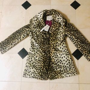 Carmin Faux Leopard Jacket Size S-NWT!!